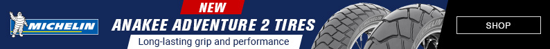 New Michelin Anakee Adventure 2 Tires, Long-lasting grip and performance, SHOP button